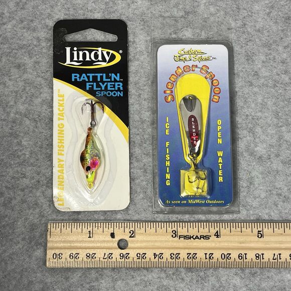 Rattln Flyer Spoon Lindy and Slender Spoon Custom Jigs Spins Open Water Fishing - Picture 5 of 5